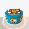 Emoji Semi Fondant Cake - (4 Kg) Online