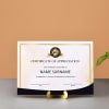 Buy Employee Appreciation Certificate, Voucher & Trophy in Gift Box- Customized with Logo & Name