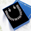 Shop Enchanting Grace - Rose Pink CZ Necklace With Earrings
