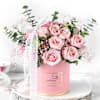 Gift Enchanting New Year Pink Bloom And Cake Combo