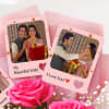 Buy Enchanting Personalized Karwa Chauth Fridge Magnet Bouquet