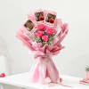 Enchanting Personalized Karwa Chauth Fridge Magnet Bouquet Online