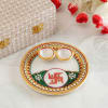 Endearing Marble Puja Thali Online