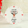 Gift Endless Love Clock And Fragrant Candle Valentine Gift Set