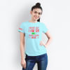 Energy Saving Mode Personalized Women's T-shirt - Mint Online