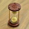 Engravable Sheesham Wood And Brass Hour Glass Sand Timer Online