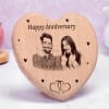 Gift Engraved Personalized Wooden Photo Frame for Anniversary