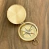 Gift Engraved Robert Frost Poem Solid Brass Sundial Marine Compass In Sheesham Box