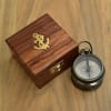 Shop Engraved Solid Brass Copper Finish Measuring Tape With Compass In Sheesham Box