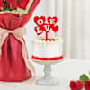 Buy Eternal Romance Bouquet And Red Velvet Cake Combo