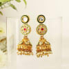 Gift Ethnic Kundan Jhumka Earrings