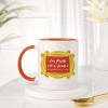 Everything Is Fine Personalized Mug With Orange Handle Online