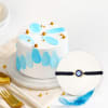 Evil Eye Bracelet Rakhi And Delicious Mini Cake Online