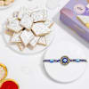 Evil Eye Rakhi With Kaju Katli Online