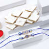 Evil-Eye Rakhis And Kaju Katli Combo Online