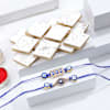 Evil-Eye Rakhis And Kaju Katli Combo Online