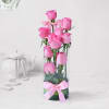 Exotic 10 Pink Roses in Vase Arrangement Online