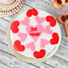Gift Exploding Hearts Valentine Fondant Cake