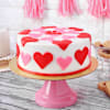 Buy Exploding Hearts Valentine Fondant Cake