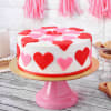 Buy Exploding Hearts Valentine Fondant Cake (Half kg)