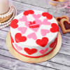 Exploding Hearts Valentine Fondant Cake (Half kg) Online