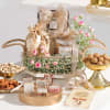 Exquisite Metal Basket Bhai Dooj Hamper Online