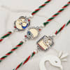 Gift Exquisite Mirror Rakhi Set Of 3