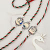 Exquisite Mirror Rakhi Set Of 3 Online