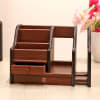Shop Extendable Wooden Desk Organiser - Customized with Logo