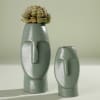 Face Figurines Resin Planters (Set of 2) - Without Plant Online