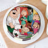 Buy Family Guy Themed Poster Cake (Eggless Half Kg)