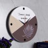 Gift Family Name Personalized Wooden Wall Clock