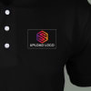 Gift Fas-Tees Polo T-shirt for Men (Black)