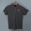 Shop Fas-Tees Polo T-shirt for Men (Charcoal Grey)