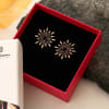 Buy Fashionable Black and Gold Studs