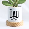 Buy Father's Day Dad Of The Century Rabbit Cactus With Planter