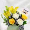 Buy Father's Day Exquisite Roses And Lilies Arrangement