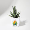 Father's Day Haworthia Plant In Blossom Planter Online