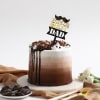 Gift Father's Day Ombre Chocolate Cake  (1 Kg)