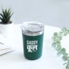 Shop Father's Day Personalised Daddy Cool Glass Tumbler - Green