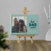 Father's Day Personalized Best Dad Ever Canvas Frame Online