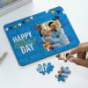 Gift Father's Day Personalized Greatest Dad Wooden Puzzle