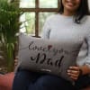 Gift Father's Day Personalized Love You Dad Velvet Cushion