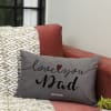 Father's Day Personalized Love You Dad Velvet Cushion Online