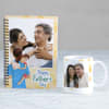 Father's Day Personalized Photo Notebook & Mug Combo Online