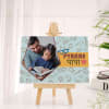 Father's Day Personalized Pyaare Papa Table Canvas Frame Online