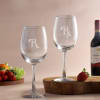 Buy Father's Day Personalized Red Wine Glasses - Blue