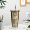 Buy Father's Day Personalized Swag Wala Dad Tumbler With Straw