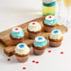 Fathers Day Star Dad Vanilla Choco Cupcakes (6 pc) Online