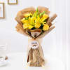 Fathers Day Yellow Rose And Lilly Bouquet Online